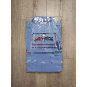 Vintage Unitog Chain Stitch‎ Gas Station Uniform Short Sleeve Shirt Mens 15-15.5